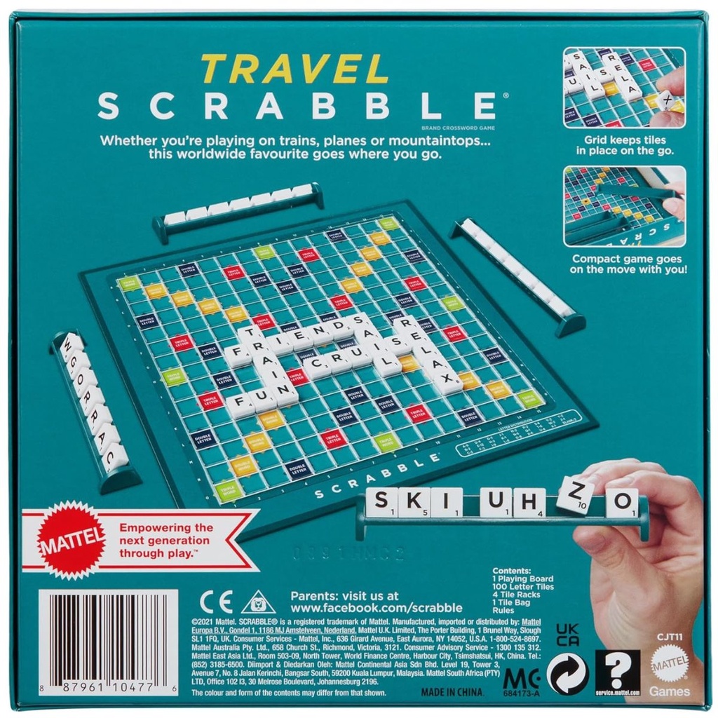 Mattel Games Scrabble Travel