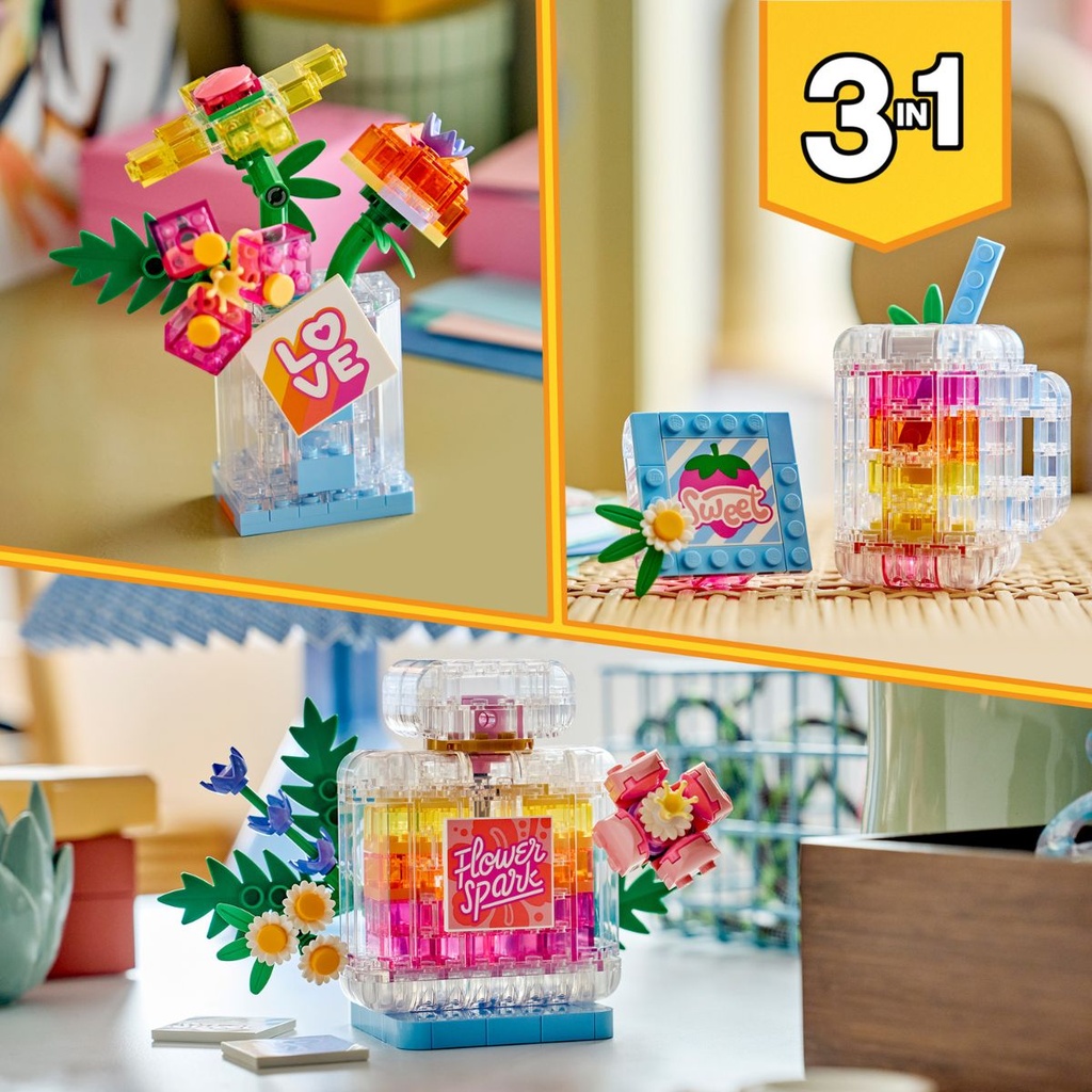 LEGO 31383 Creator Floral Decor Perfume Bottle