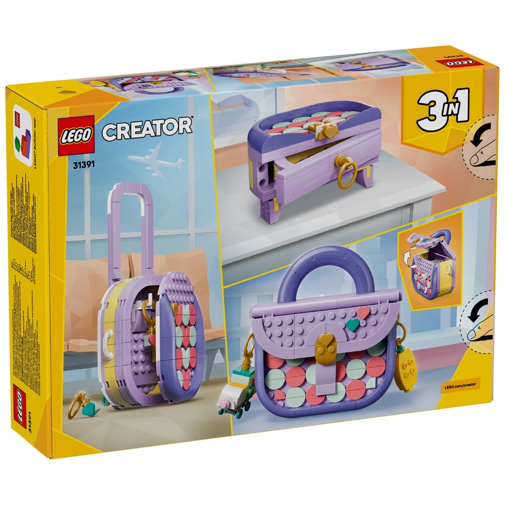 LEGO 31391 Creator Art Fashion Bag with Storage