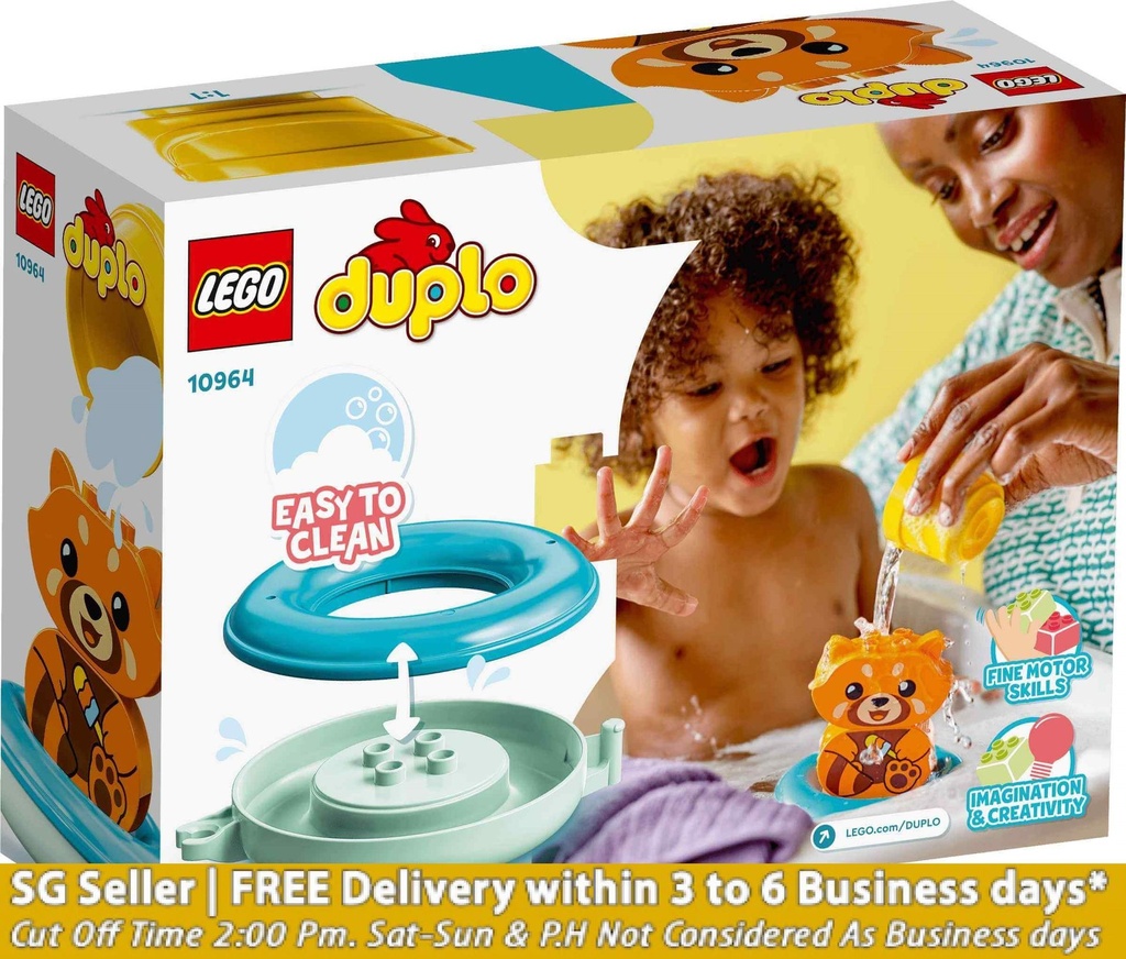 Duplo 10964 Bath Time Fun Floating Red Panda