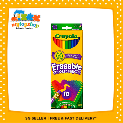 [2904410,071662044107] Crayola 10ct Erasable Colored Pencils