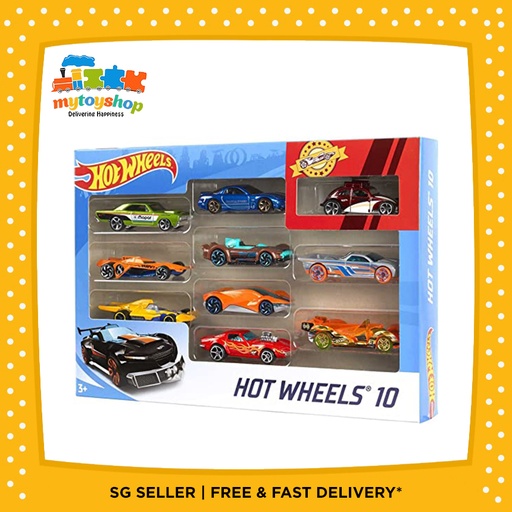 [074299548864] Hot Wheels 10 Car Pack (Styles May Vary)
