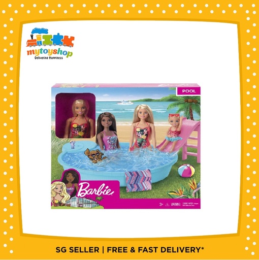 [887961796841] Barbie Pool n Playset