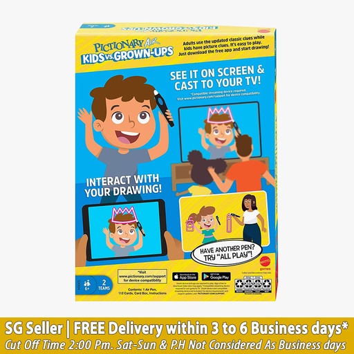 [887961964622] Pictionary Air Kids vs Grown Up