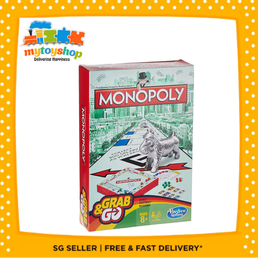 [5010994863784,195166231044] Monopoly Grab n Go Travel Game ( Packaging May Vary )