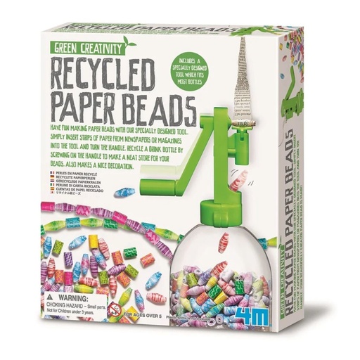 [4893156045881] 4M Recyled Paper Beads Craft Kit