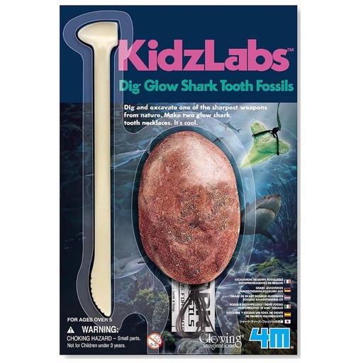 [4893156059185] Dig A Glow Shark Tooth Fossil