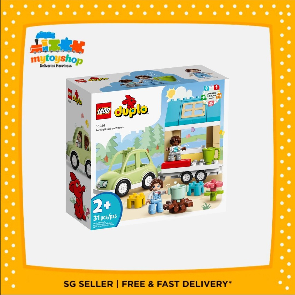LEGO DUPLO Town 10986 Family House on Wheels