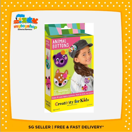 [92633307557] Creativity For Kids Make Your Own Animal Buttons