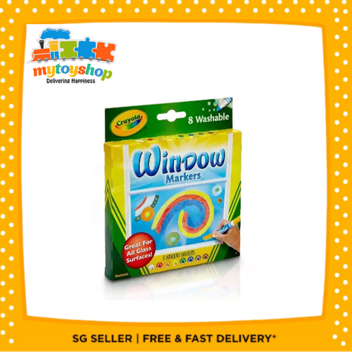 [071662081652] Crayola 8ct Washable Window Markers