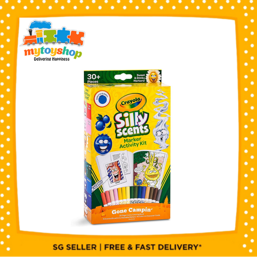 [071662201142] Crayola Silly Scents Marker Activity Kit Gone Campin'