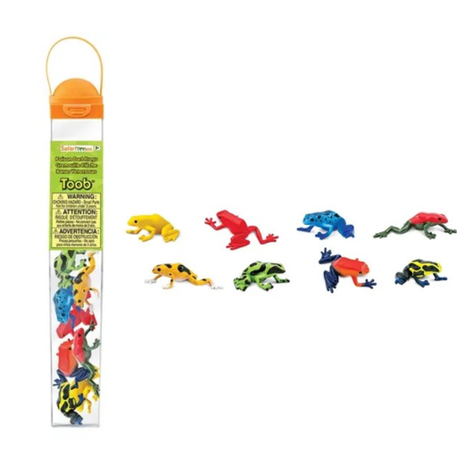 [095866002411] Safari Ltd Poison Dart Frogs Toobs