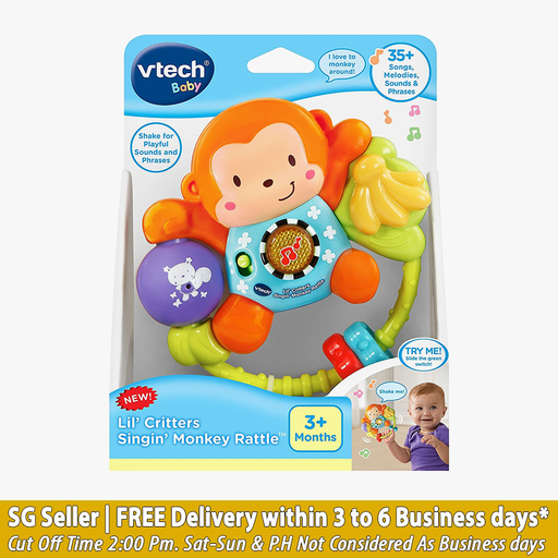 [‎80-508300] VTech Little Critters Singing Monkey Rattle