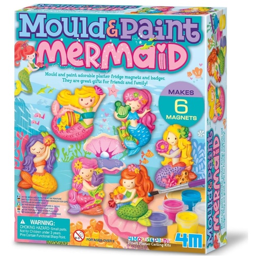 [4893156035264] 4M Mould and Paint Glitter Mermaid
