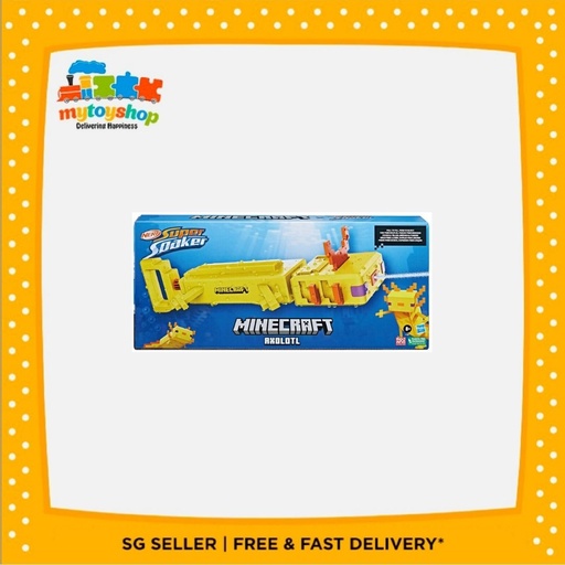 [5010994193515] NERF Super Soaker Minecraft Axolotl