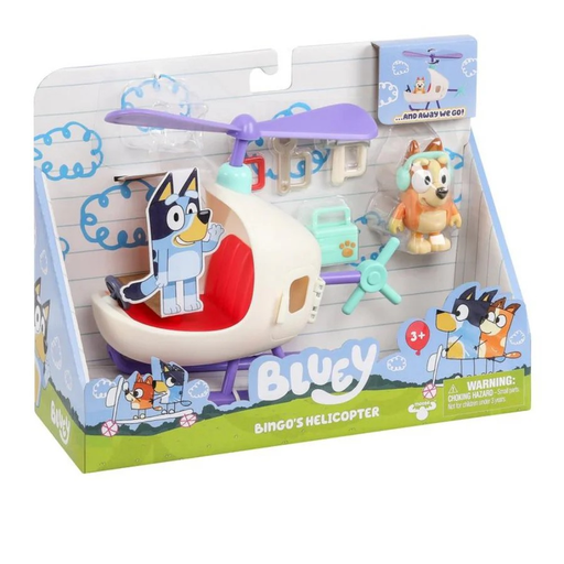 [630996175606] BLUEY Vehicle &amp; Figure Bingo's Helicopter
