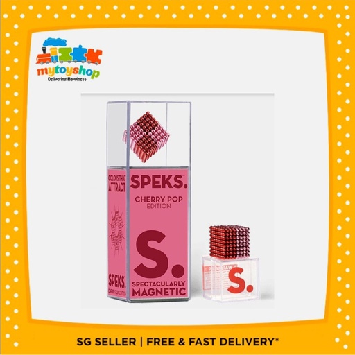 [0760680175176] Speks 2.5 MM Magnetic Balls ( 512 Balls ) Cherry Pop