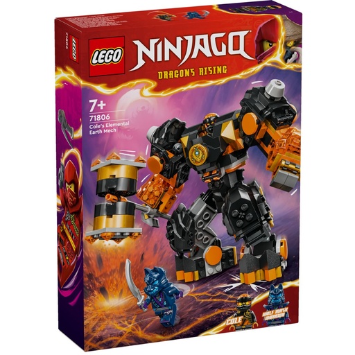[5702017584515] LEGO 71806 Ninjago Cole's Elemental Earth Mech