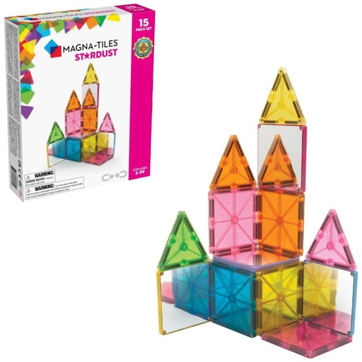 [631291189152] Magna Tiles Stardust 15 Piece Set