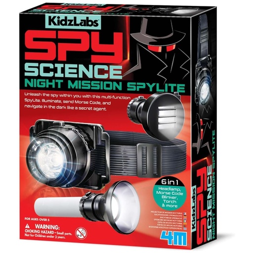 [4893156034632] 4M Kidzlabs Spy Science Night Mission Spylite