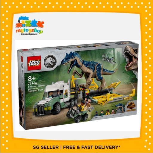 [5702017583204] LEGO 76966 Dinosaur Missions Allosaurus Transport Truck