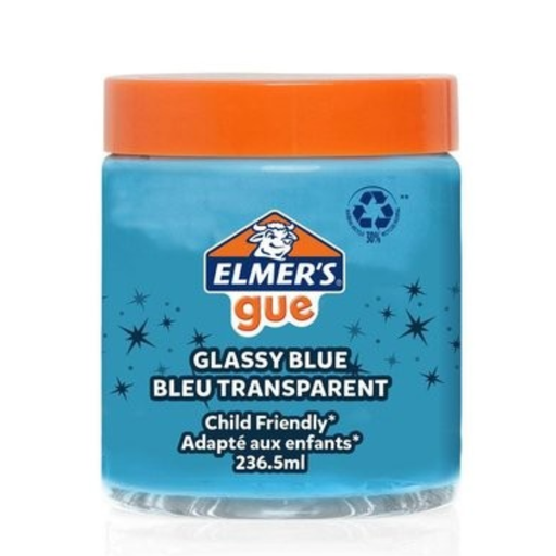 [3026981620683] Elmers Glassy Blue GUE Premade Slime