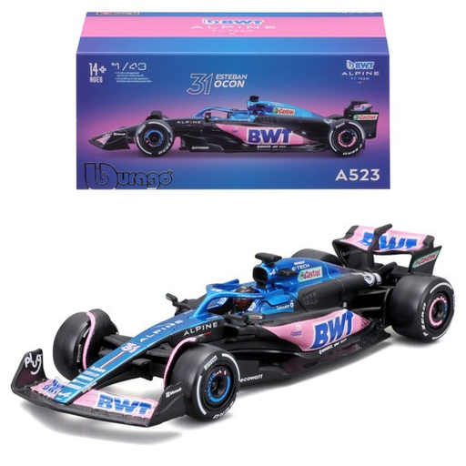 [4893993380732] Burago 1:43 F1 Alpine A523 #31 Esteban Ocon
