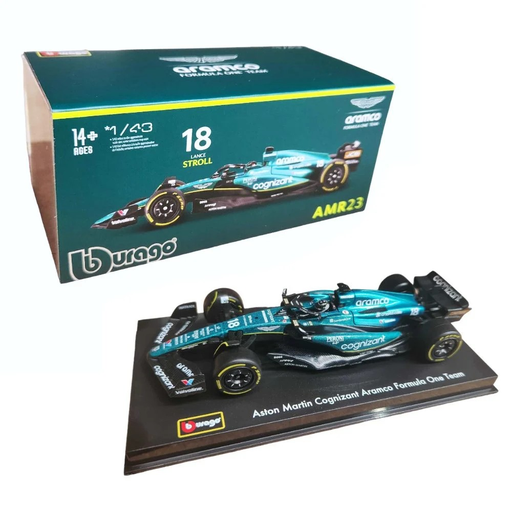 [04893993380916] Burago 1:43 F1 2023 Aston Martin AMR23 #18 Lance Stroll
