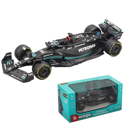[04893993380800] Bburago1:43 2023 F1 Mercedes W 14E #63 George Russell