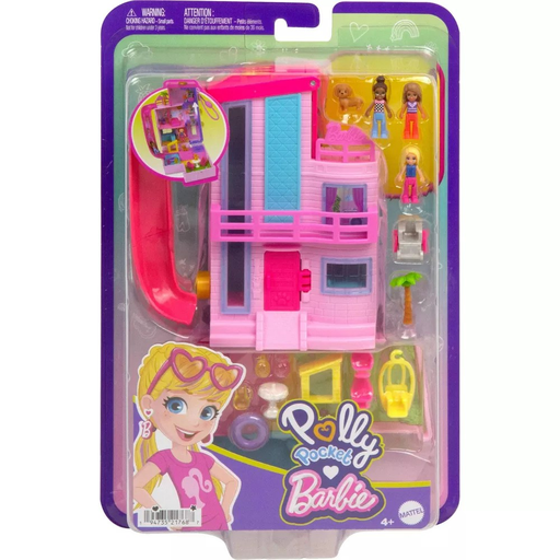 [194735217687] Polly Pocket Barbie Dreamhouse Compact Playset