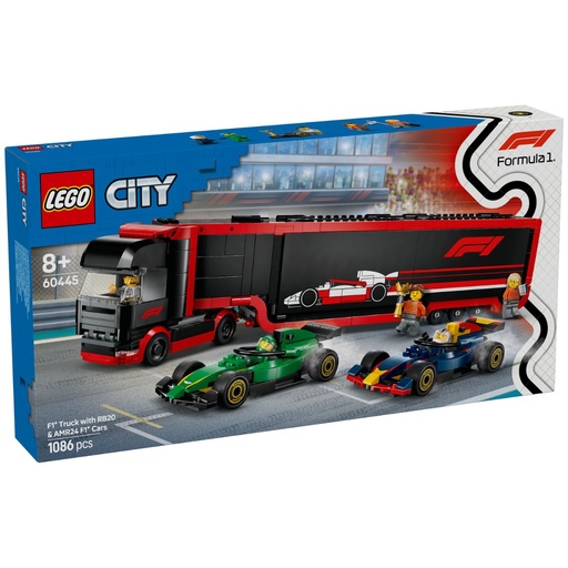 [5702017812519] LEGO 60445 City F1 Truck with RB20 N AMR24 F1 Cars