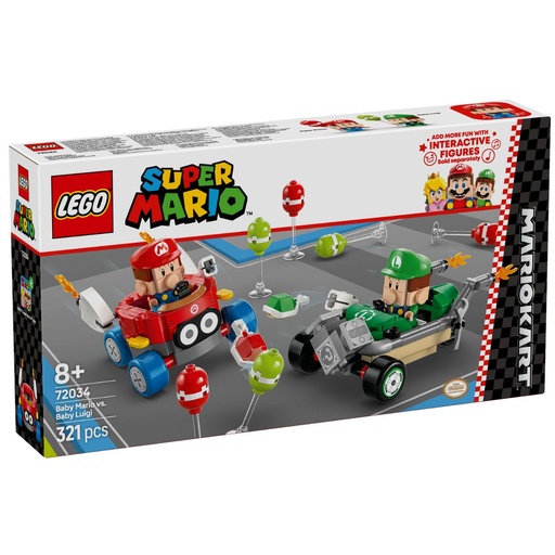 [5702017816517] LEGO 72034 Mario Kart Baby Mario vs Baby Luigi