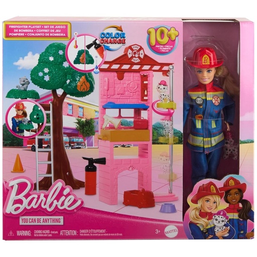 [194735175949] Barbie Firefighter Playset