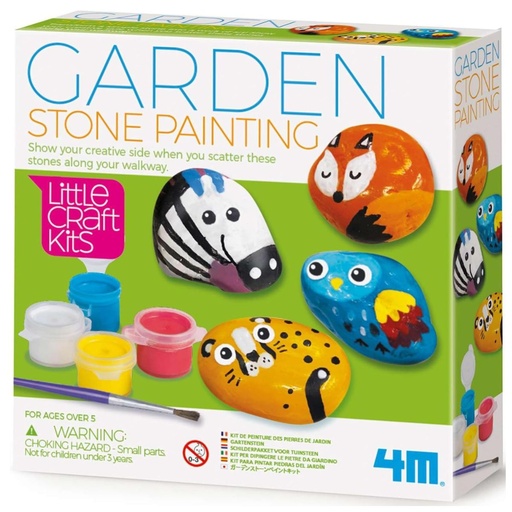 [4893156047663] 4M Little Craft Garden Stone Painting Kit