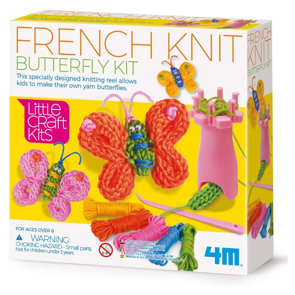 4M Little Craft French Knit Butterfly Kit