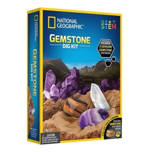 [816448029646] National Geographic Gemstone Dig Kit