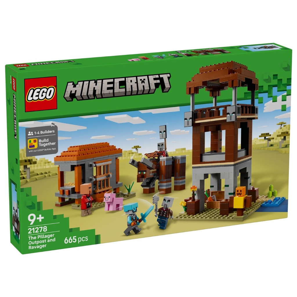 LEGO 21278 Minecraft The Pillager Outpost and Ravager