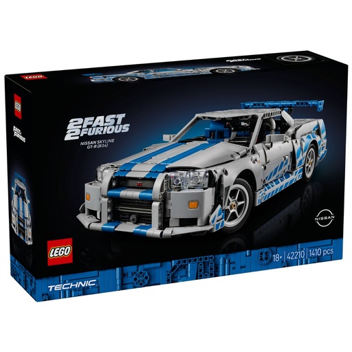 [5702017816333] LEGO 42210 Technic 2 Fast 2 Furious Nissan Skyline GT-R (R34) Car
