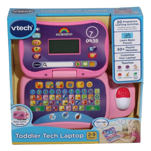 [3417765248535] Vtech Toddler Tech Laptop Pink