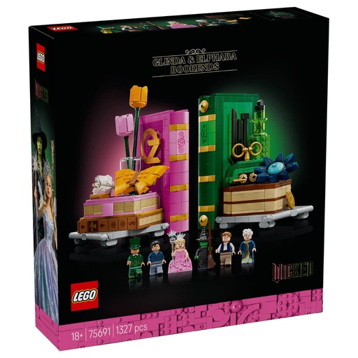 [5702017836393] LEGO 75691 Wicked Glinda N Elphaba Bookends