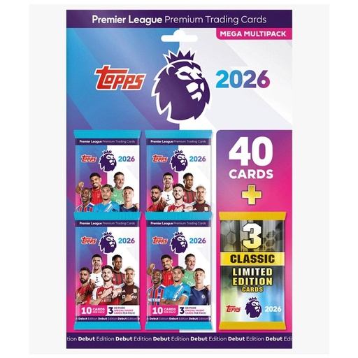 [5053307076501] TOPPS Premier League 2026 Trading Cards MEGA Multipack