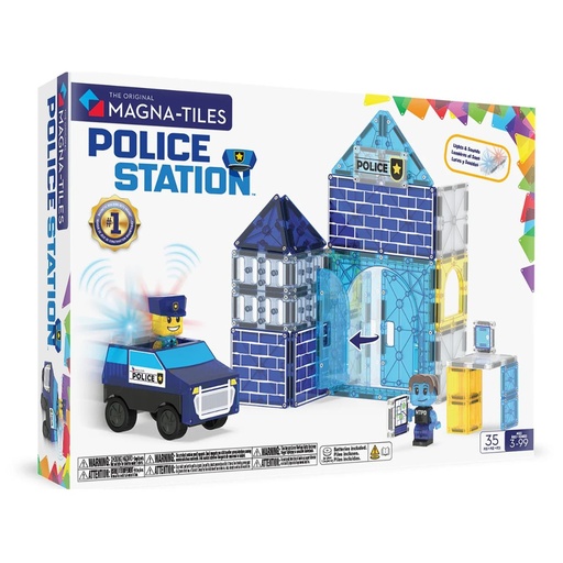 [850025176477] Magna Tiles Police Station
