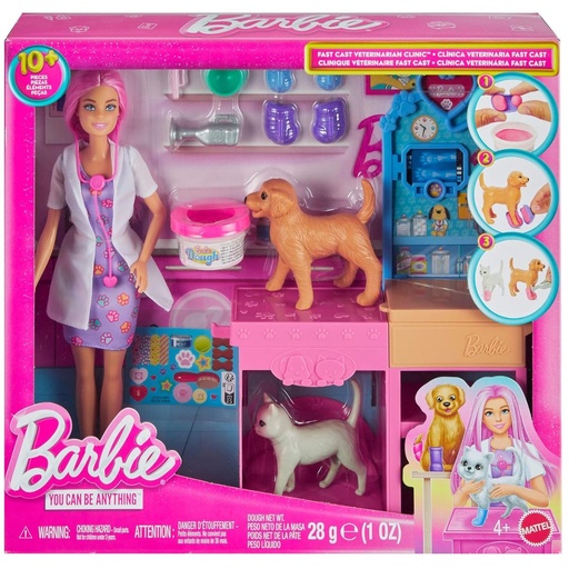 [194735308309] Barbie Career Pet Vet Playset