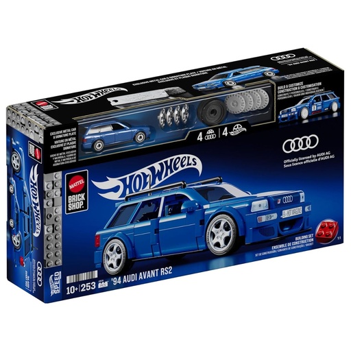 [194735331550] Hot Wheels Bricks '92 Audi RS2 Avant Car Playset