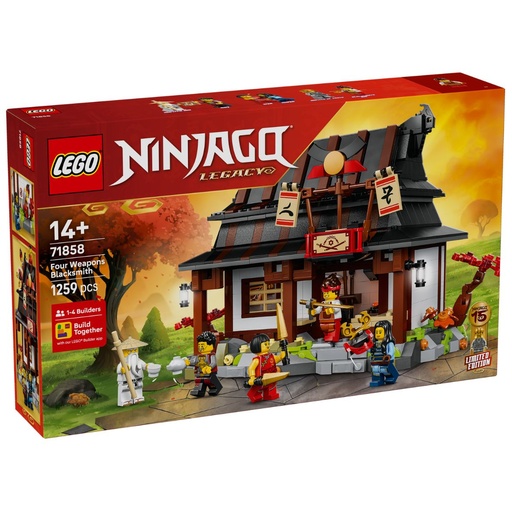 [5702018031995] LEGO 71858 NINJAGO Four Weapons Blacksmith 15th Anniversary