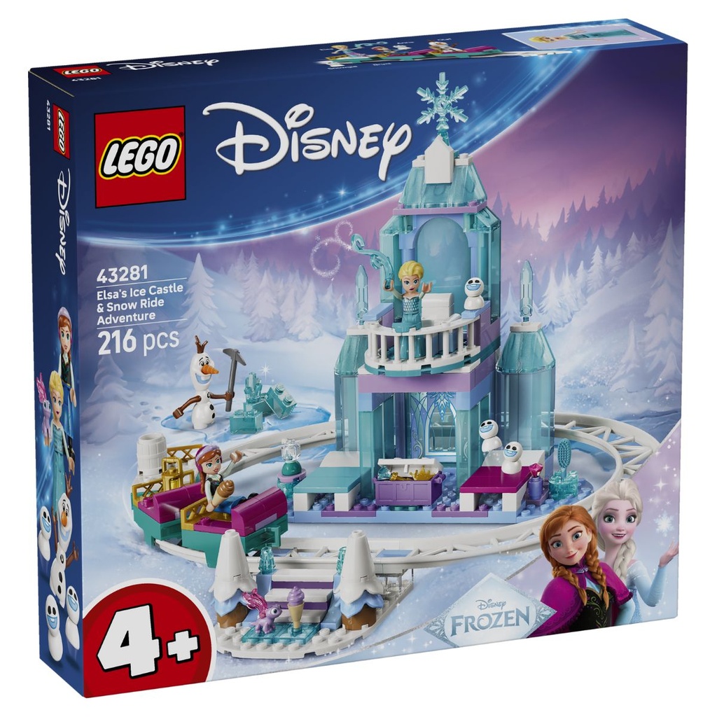 LEGO 43281 Disney Frozen Elsa’s Ice Castle N Snow Ride Adventure