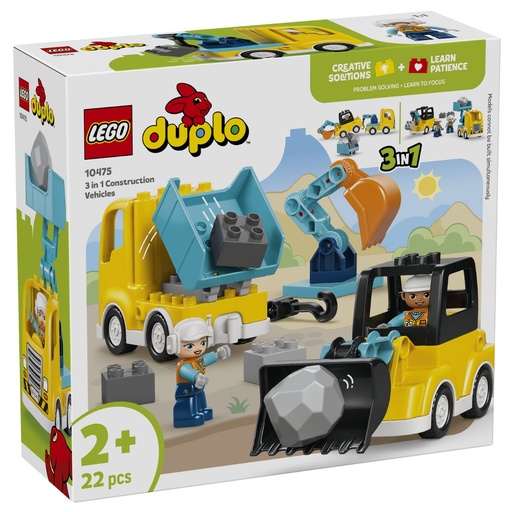 [5702018032022] LEGO 10475 DUPLO 3 in 1 Construction Vehicles