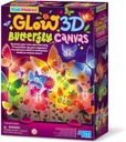 4M Glow 3D Butterfly Canvas