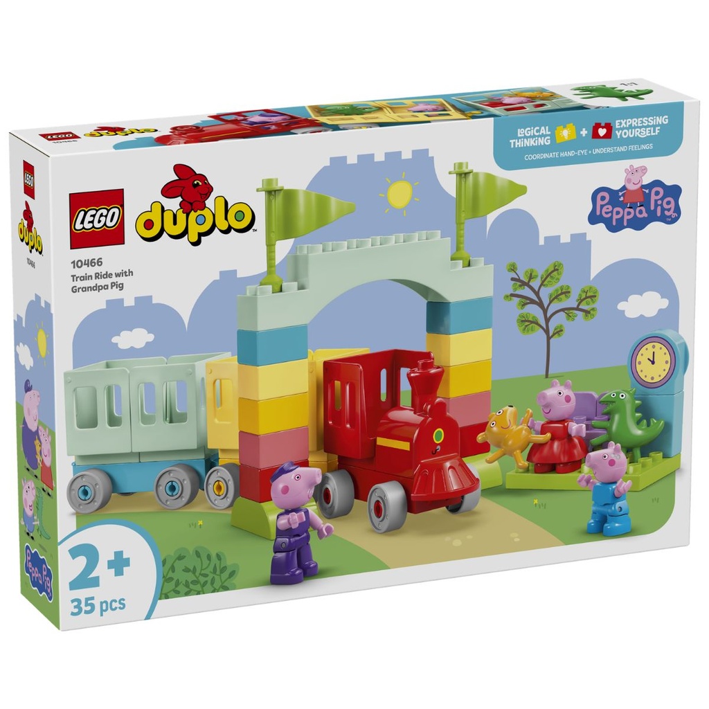LEGO 10466 DUPLO Peppa Pig Train Ride with Grandpa Pig