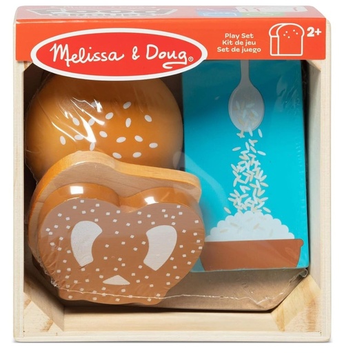 [681147000889] Melissa n Doug Wooden Food Group Play Set Grains